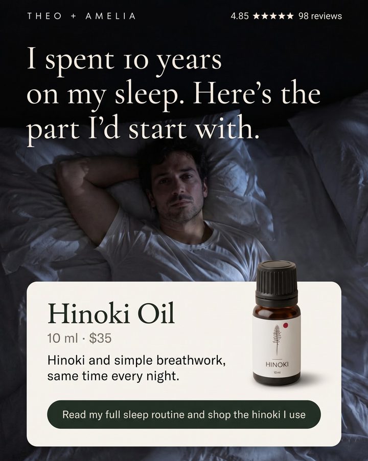 Ad: I spent 10 years on my sleep, here's the part I'd start with
