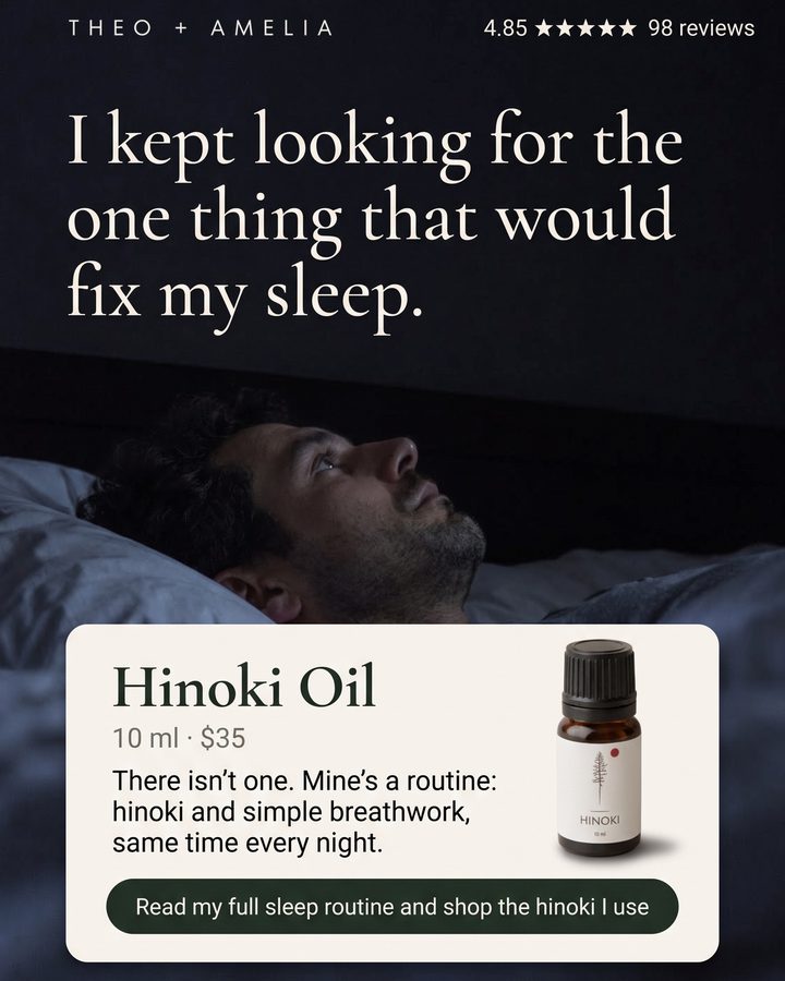 Ad: I kept looking for the one thing that would fix my sleep