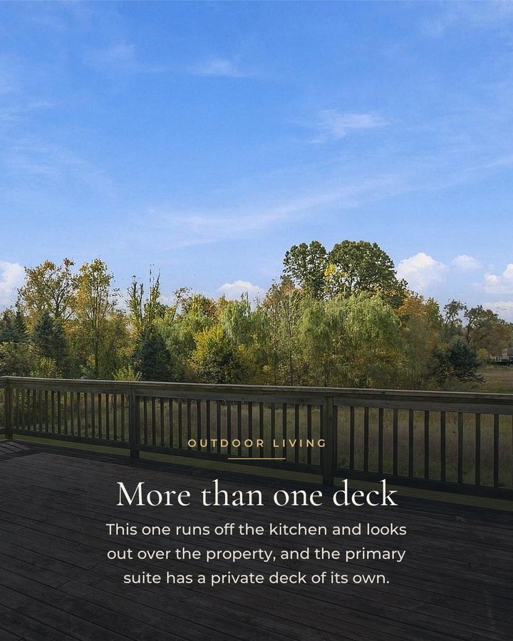 Slide 5: The deck off the kitchen
