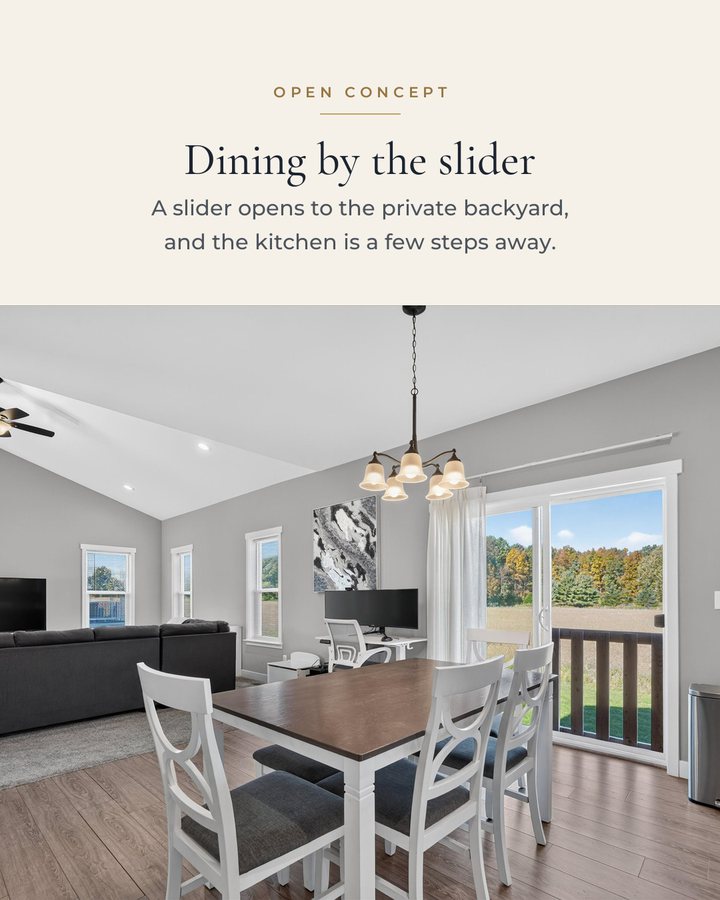 Slide 4: Dining by the slider