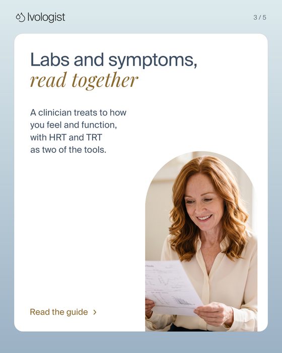 Slide 3: Labs and symptoms, read together